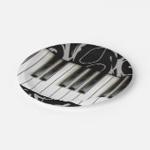 Piano Toetsenbord Overweging Receptie Papieren Bordje (Gekanteld)