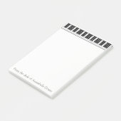 Piano-toetsenbord personaliseren post-it® notes (Schuin)