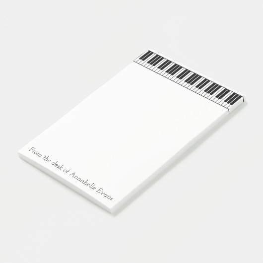 Piano-toetsenbord personaliseren post-it® notes (Schuin)