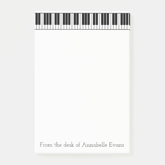 Piano-toetsenbord personaliseren post-it® notes (Voorkant)
