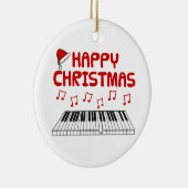 Piano Toetsenbord Pianist Muzikant Kerst Ornament (Rechts)