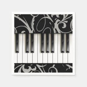 Piano Toetsenbord // Piano Overweging Receptie Servet