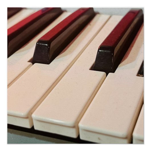 Piano Toetsenbord Poster (Voorkant)