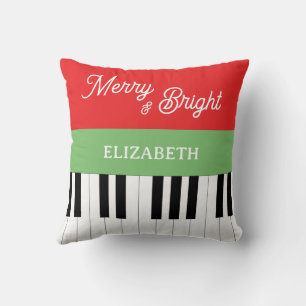 Piano Toetsenbord Prettig & Kerst Pianist  Kussen