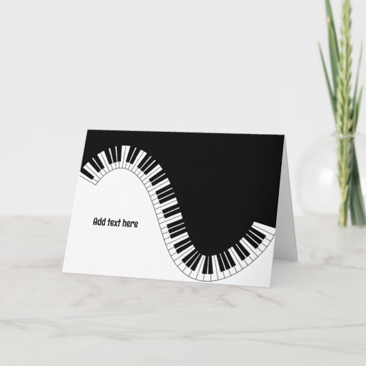 Piano Toetsenbord Waves SJABLOON (Voorkant)