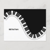 Piano Toetsenbord Waves SJABLOON