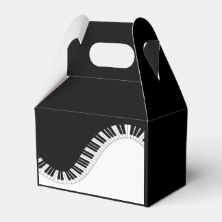 Piano-toetsenbord - Zwart en wit muziekontwerp Bedankdoosjes