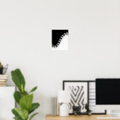 Piano-toetsenbord - Zwart en wit muziekontwerp Poster (Thuiskantoor)