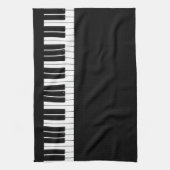 Piano-toetsenbord zwart en wit theedoek (Verticaal)
