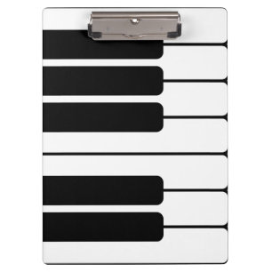 Piano toetsenbord zwart-wit jumbo nieuwigheidstoet klembord