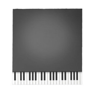 Piano-toetsenbord - Zwarte 5,5x6-muziek Notitieblok