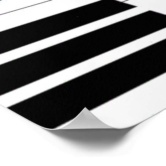 Piano Treble Clef Poster (Hoek)