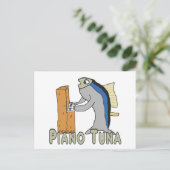 Piano Tuner (tonijn) Briefkaart (Staand voorkant)