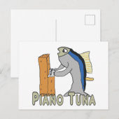 Piano Tuner (tonijn) Briefkaart (Voorkant / Achterkant)
