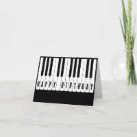 Piano tuts Gelukkige Verjaardag