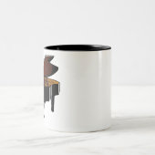 Piano Tweekleurige Koffiemok (Center)