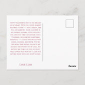 Piano van liefdesharten Valentijnsdag Briefkaart (Achterkant)