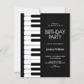 Piano verjaardag kaart (Voorkant)