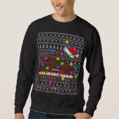 Piano Verlichting Xmas Sweater Lelijke Piano Kerst (Voorkant)