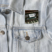  piano vierkante button 5,1 cm (In situ)