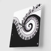 Piano Vierkante Klok (Hoek)