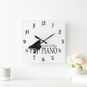 Piano Vierkante Klok (Huis)