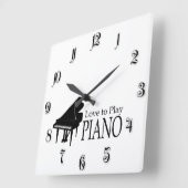 Piano Vierkante Klok (Hoek)