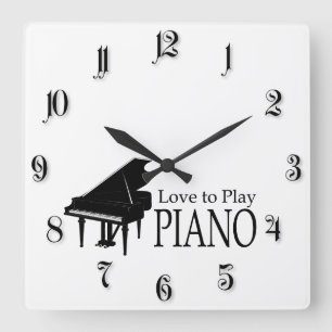 Piano Vierkante Klok