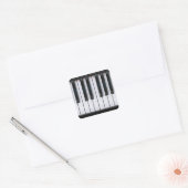 Piano Vierkante Sticker (Envelop)