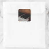  piano vierkante sticker (Tas)