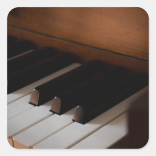 piano vierkante sticker