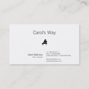 Piano Visitekaartje