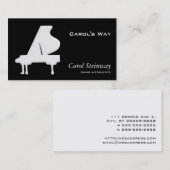 Piano Visitekaartje (Voorkant / Achterkant)