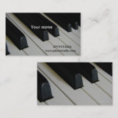 Piano/ Visitekaartje (Voorkant / Achterkant)