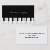 Piano Visitekaartje (Voorkant / Achterkant)