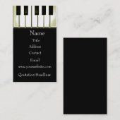 Piano Visitekaartje (Voorkant / Achterkant)