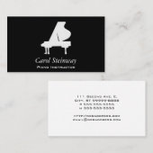 Piano Visitekaartje (Voorkant / Achterkant)