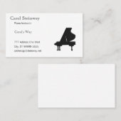 Piano Visitekaartje (Voorkant / Achterkant)