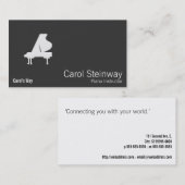 Piano Visitekaartje (Voorkant / Achterkant)