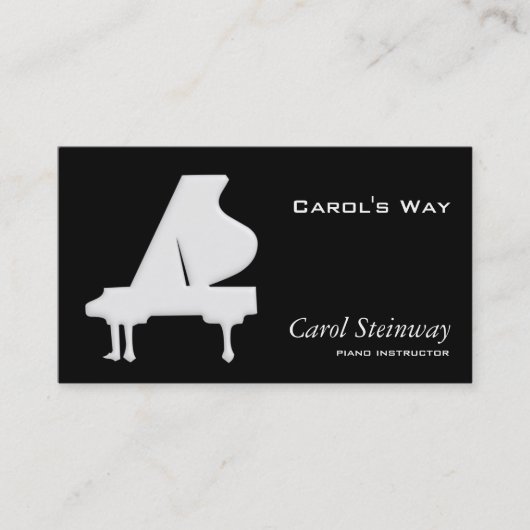 Piano Visitekaartje (Voorkant)