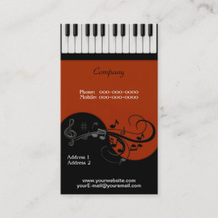 Piano-Visitekaartje Visitekaartje
