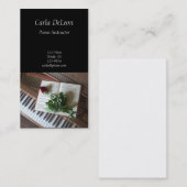 Piano-Visitekaartje Visitekaartje (Voorkant / Achterkant)