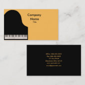 Piano-Visitekaartje Visitekaartje (Voorkant / Achterkant)