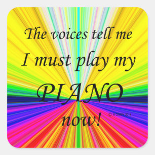 Piano Voices zegt dat hij vierkant Sticker moet sp