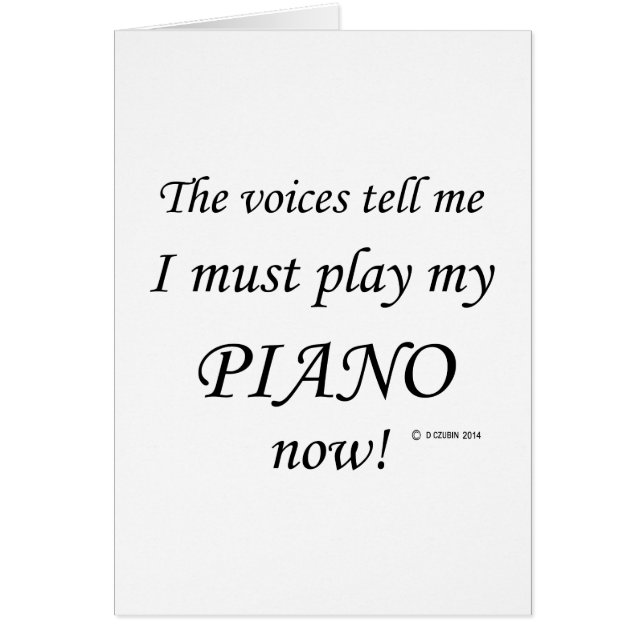 Piano Voices zegt dat je moet spelen (Voorkant)