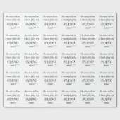 Piano Voices zegt dat je moet spelen Cadeaupapier (Vlak)