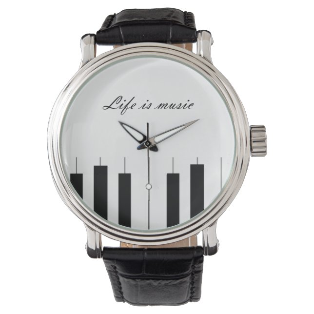 Piano vrouw horloge (Voorkant)