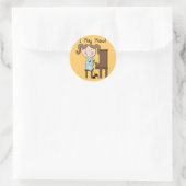 Piano - Vrouw Tshirts en cadeaus Ronde Sticker (Tas)