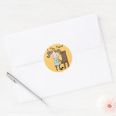 Piano - Vrouw Tshirts en cadeaus Ronde Sticker (Envelop)