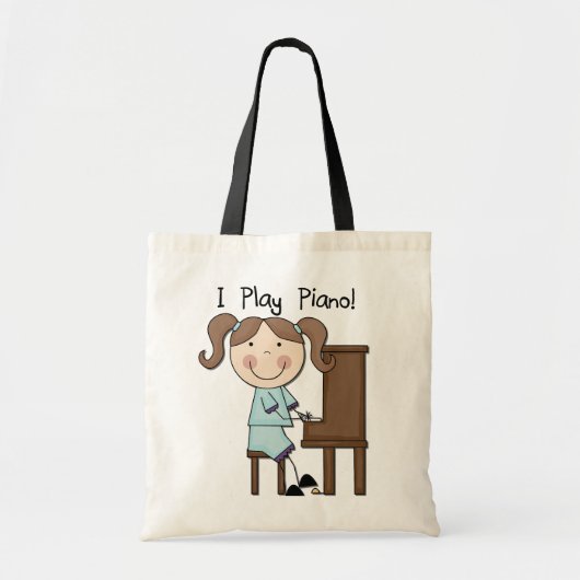 Piano - Vrouw Tshirts en cadeaus Tote Bag (Voorkant)